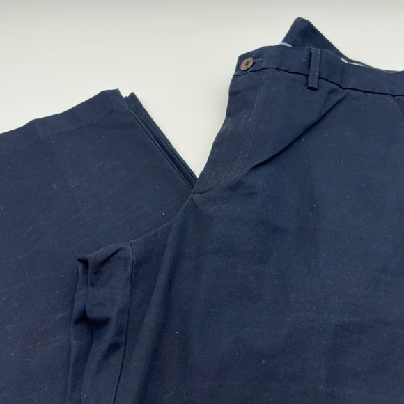 Gap Pants Men 36x32 Relaxed Dark Blue Chino Straight Pants - Picture 9 of 13